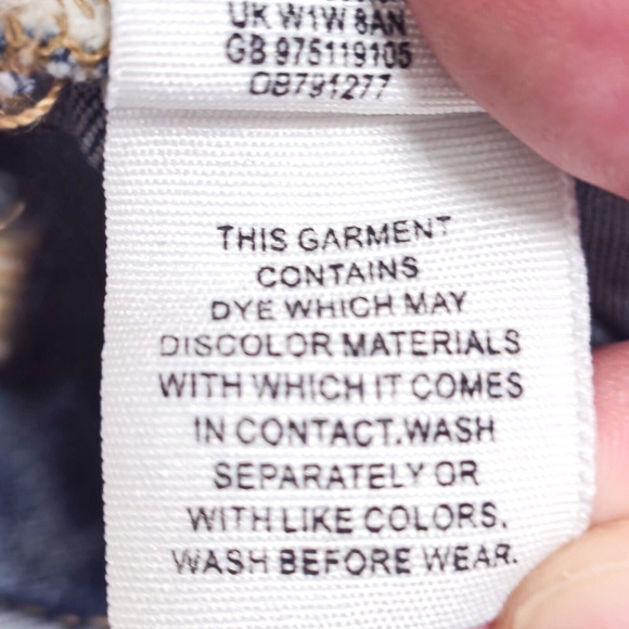 Free People Women’s Jeans 24 Coastal Retro Denim High Rise Sailor Button Front - Picture 12 of 13